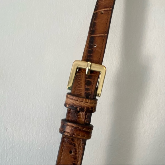 GILI Got It Love It genuine leather Croc embossed handbag purse NWOT - Picture 5 of 13